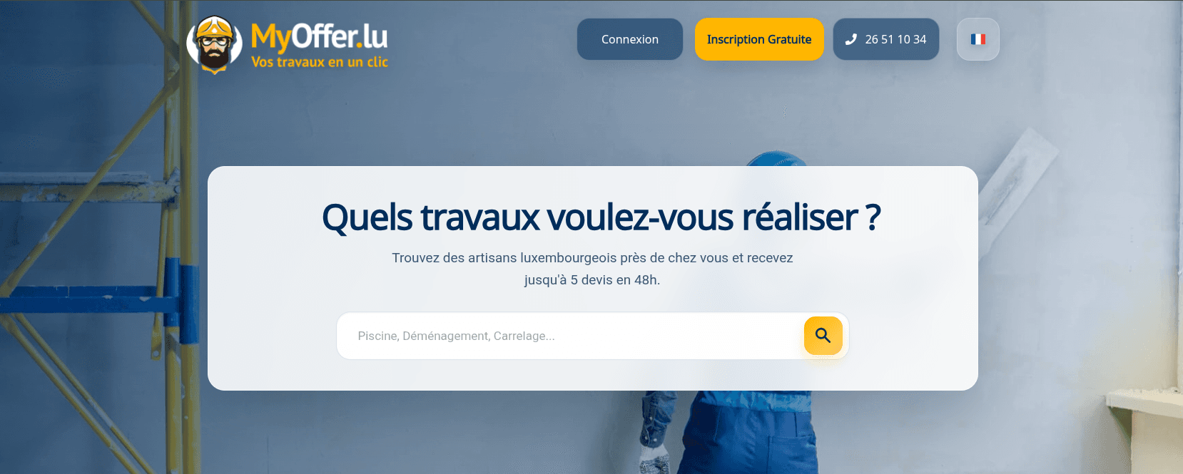 Aperçu du projet MyOffer.lu